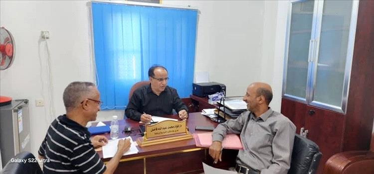 فاضل يناقش مع اتحاد الرياضة للجميع اقامة بطولة المديريات بتعز