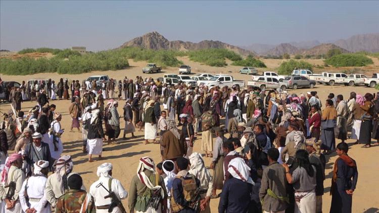 حضور قبلي كبير في تنصيب العاقل مبارك الراجحي النسي الهلالي عاقلاً لقبيلة النسيين بشبوة