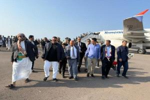 وصول البركاني إلى المخا للمشاركة في الذكرى الثامنة لثورة 2 ديسمبر