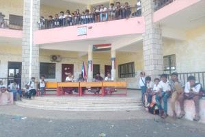 الصف الثامن يفوز على الصف التاسع وينال الكأس في دوري كرة القدم لمدرسة الصمود الملاح بمناسبة عيد الاستقلال المجيد