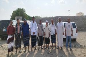 أمين عام المجلس المحلي ونائب محافظ محافظة لحج يتفقد سير العمل بطريق المدينة الخضراء