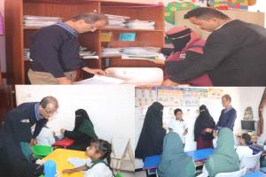 لجنة من وزارة الشؤون الاجتماعية والعمل تنفذ زيارة لتقييم أعمال مدرسة ذوي الاحتياجات الخاصة ومؤسسة الدمج بلحج