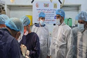 أمانة العاصمة صنعاء تدشن ثلاثة مخيمات طبية متخصصة للنازحين في مأرب