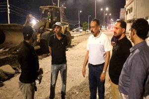 المهندس حسين العقربي يدشن أعمال مشروع التأهيل بالتزامن مع احتفالات الجلاء 30 نوفمبر