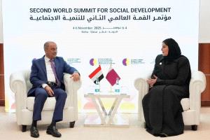 رئيس الوزراء يلتقي وزيرة الدولة للتعاون الدولي القطرية