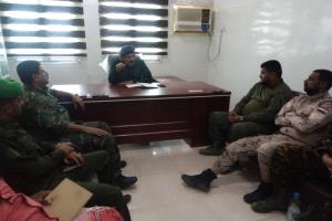 اجتماع أمني موسع في لحج برئاسة نائب مدير الأمن لبحث حماية الممتلكات العامة ومنع السرقات