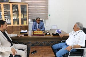 المحولي يتفقد مكتب التعليم الفني والتدريب المهني في عدن