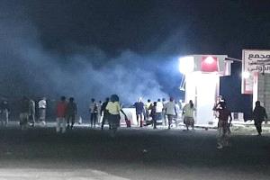 عاجل | انفجار محطة غاز بمجمع دوفس التجاري في أبين