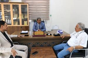 المحولي يطلع على سير العمل في مكتب التعليم الفني والتدريب المهني بعدن