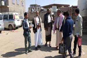 الوحدة التنفيذية تفقد سير عمل المسح الميداني لبرنامج الغذاء العالمي في منطقة المطار بمأرب