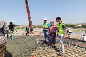 مدير عام تبن يتفقد سير الاعمال الجارية في مشروع حديقة لحج الكبرى