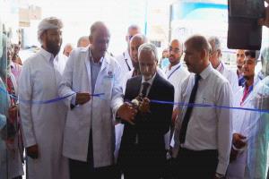 تدشين المخيم الطبي الجراحي المجاني الثالث لذوي الدخل المحدود بمستشفى عدن التعاوني الخيري،