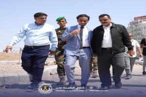 السقاف يزور مديرية المنصورة ويطّلع على المشاريع الخدمية والتنموية