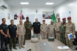 وفد عسكري رفيع المستوى يزور مقر «مسام» في ميدي