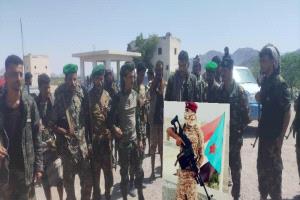 قائد الكتيبة الثانية تدخل سريع " الحنشي" يستلم رسمياً نقطة الفيض في المنطقة الوسطى بأبين