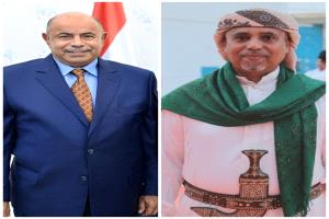 شيخ قبيلة آل بن عباد الكندي يهنئ الأستاذ سالم الخنبشي بتعيينه محافظًا لحضرموت