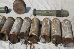 العثور على مخزن ألغام ومتفجرات وصواريخ في الحديدة