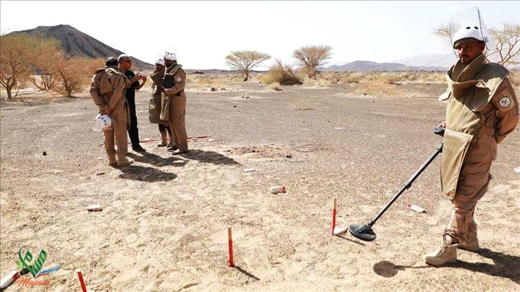 مشروع مسام: نزع أكثر من ألفي مادة متفجرة وتأمين نصف مليون متر مربع خلال أكتوبر الجاري