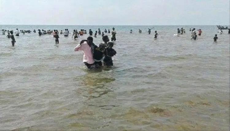 ضبط 348 مهاجرًا أفريقيًا غير شرعي على سواحل شبوة