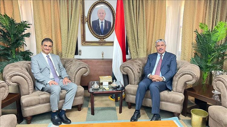 السفير خالد بحّاح يستقبل محافظ العاصمة عدن