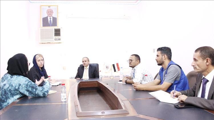 الوصابي يبحث مع منظمة الهجرة الدولية دعم احتياجات المعاهد المهنية في عدن ولحج وتعز