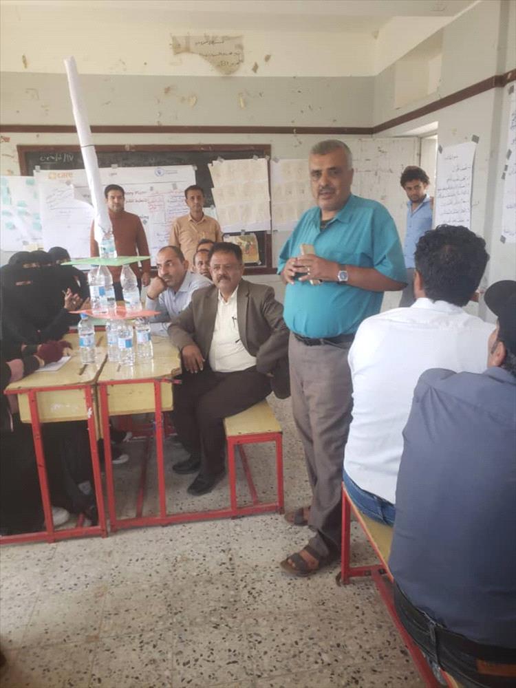 مدير عام مديرية المواسط يزور مراكز التدريب في مشروع التخطيط التشاركي المجتمعي لتأهيل ممثلي مجالس القرى