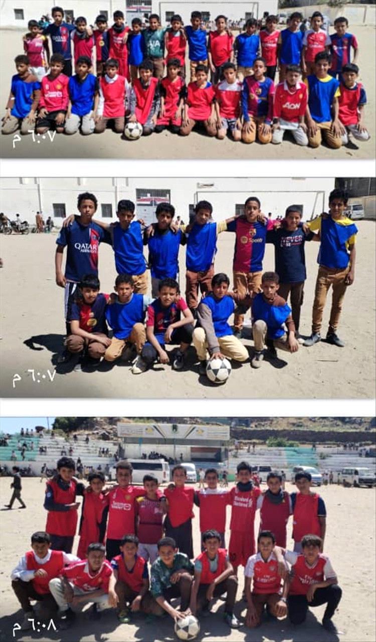 دوري كرة القدم بمدرسة الفاروق يافع يدخل مراحل الحسم