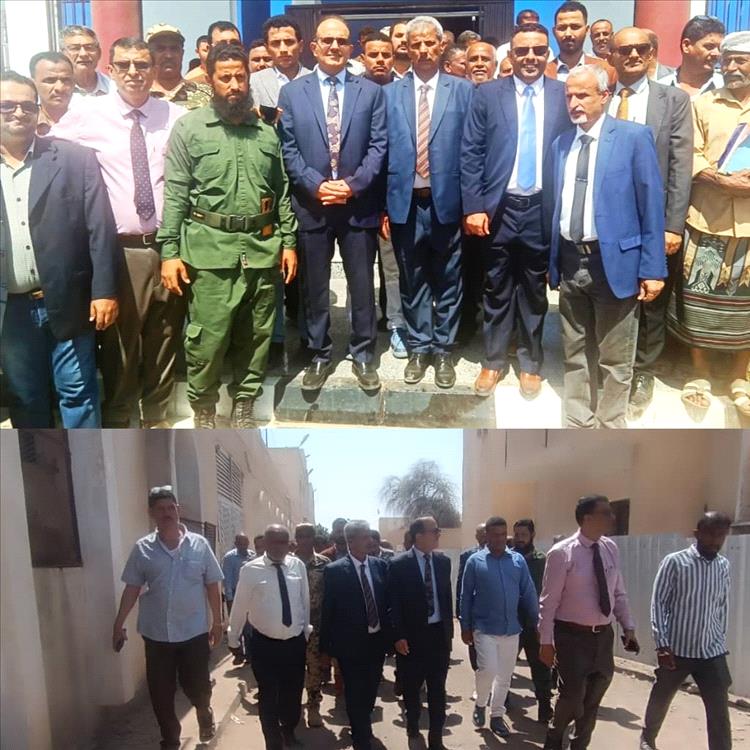 محافظ لحج ووزير الصحة يتفقدان مستشفى ابن خلدون ويطلعان على تجهيزات قسم الغسيل الكلوي الجديد