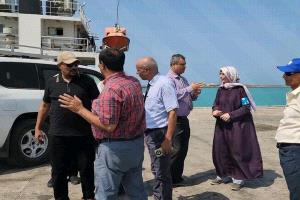 وفد من اليونيسف يزور ميناء المخا لبحث إدراجه ضمن الموانئ المعتمدة لنقل المساعدات الإنسانية