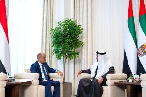 لقاء استراتيجي بين رئيس الوزراء اليمني والشيخ محمد بن زايد في أبوظبي