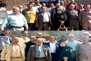 محافظ الضالع يستقبل وفد من مجلس الترويج السياحي لبحث إعادة ترميم المتحف ودار الضيافة.
