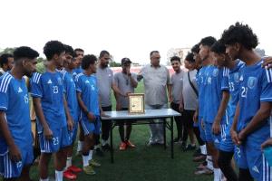 نادي الميناء الرياضي يُنهي استعداداته لمواجهة الأهلي بحضور مدير عام مديرية التواهي القاضي وجدي الشعبي
