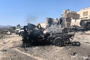 استشهاد 4 جنود وإصابة 13 آخرين في هجوم مباغت لتنظيم القاعدة على مقر اللواء الأول دعم وإسناد بأبين