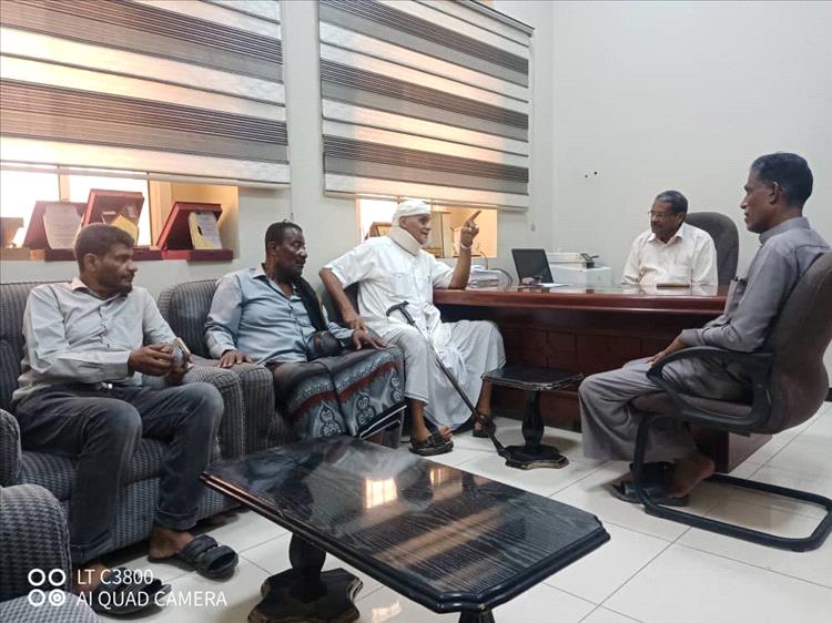 وفد الهيئة الحضرمية لإصلاح ذات البين و مؤسسة الأحقاف التنموية يزورون مكتب وزارة التخطيط