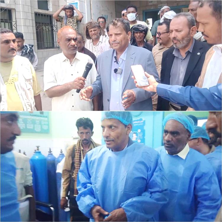محافظ أبين يدشن عمليات العيون المجانية بمستشفى زنجبار