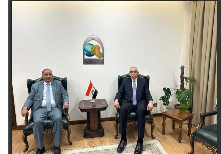 السفير مرمش يبحث مع وكيل وزارة الخارجية العراقي تعزيز العلاقات الثنائية