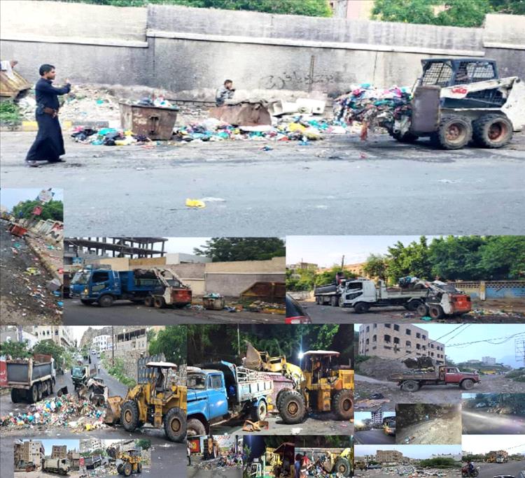 بتمويل من السلطة المحلية بـ«القاهرة».. حملة نظافة واسعة تعيد لمدينة تعز رونقها الجمالي