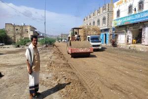 مدير عام مودية يتفقد سير العمل في مشروع إعادة ترميم الطريق الدولي