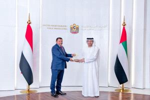 معالي النائب العام القاضي قاهر مصطفى علي يلتقي النائب العام الاماراتي في ابوظبي