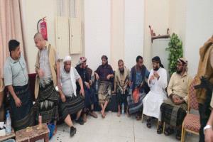 قيادات درع الوطن تقدم واجب العزاء في المناضل أديب العيسي أحد أبطال حرب تحرير عدن
