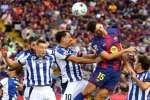 برشلونة يتصدر الدوري الإسباني بعد فوزه على ريال سوسيداد