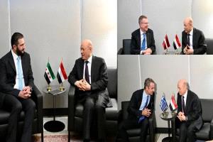 في لقاءاته الرئاسية والدبلوماسية.. الرئيس العليمي: نطالب بتفعيل قرارات مجلس الأمن