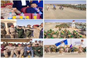 وزير الدفاع ومحافظ شبوة يتفقدان جاهزية الوحدات العسكرية والأمنية ويؤكدان على تعزيز القدرات القتالية
