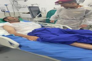 العميد علي القاضي يزور جرحى أبطال اللواء الرابع والثالث والأول دعم وإسناد في مستشفى عبود العسكري