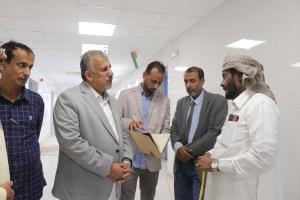 فريق التوجيه والرقابة الرئاسي يتفقد مستشفى الغيضة المركزي ومستشفى الحميات بمحافظة المهرة