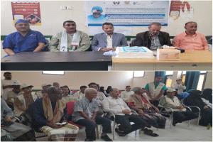 بمناسبة نجاح أعماله .. محافظ أبين يكرّم العاملين في المخيم الطبي للعيون