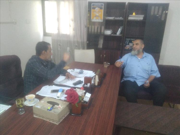 مدير عام مستشفى الأمراض النفسية يجتمع بمدير إدارة التمريض