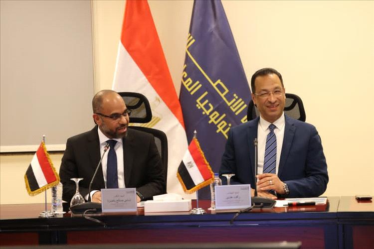 وزير الإتصالات باصرة يبحث مع نظيره المصري الشراكة الاستراتيجية وتبادل الخبرات في قطاع الاتصالات