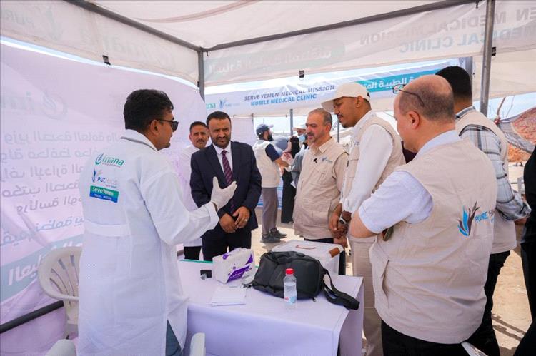 تدشين المرحلة الثالثة عشرة من العيادات المتنقلة بمخيم السلام بدار سعد