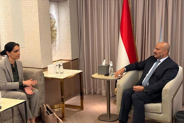 عضو مجلس القيادة طارق صالح يستقبل السفيرة البريطانية